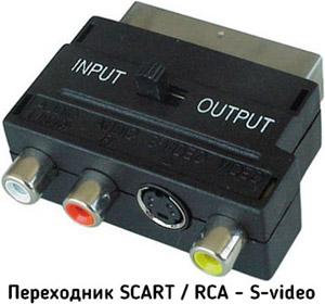 переходник для s-video и rca