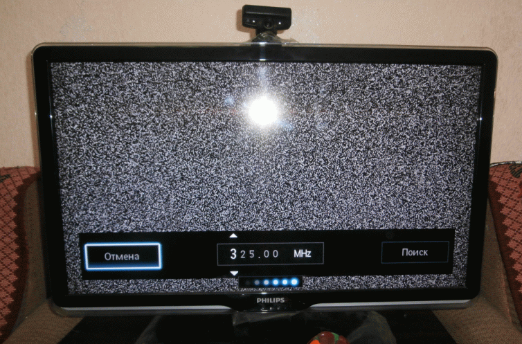 Телевизор показывает с антенной